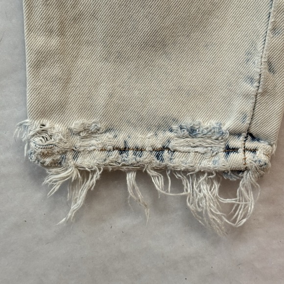 Vintage 80s Light Acid Wash Jeans Patches Retro Zena Size 6 - Picture 12 of 16